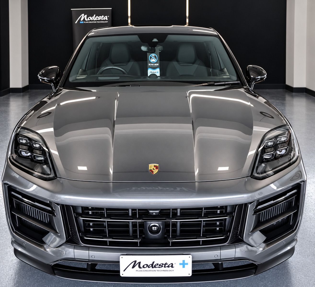 Grey Porsche with Modesta BC-04 ceramic coating at AusPro Detailing in Greystanes, Western Sydney